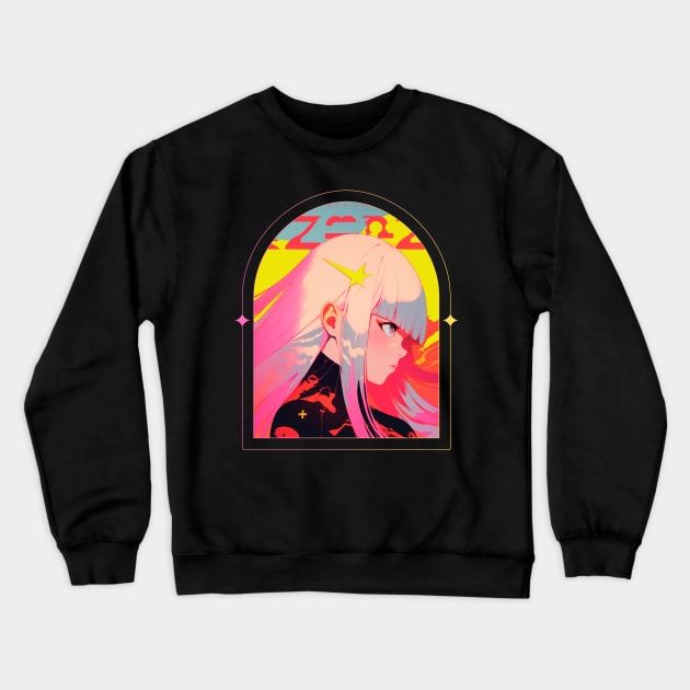 Delicate Divas Power Girl Crewneck Sweatshirt by Colorful Days